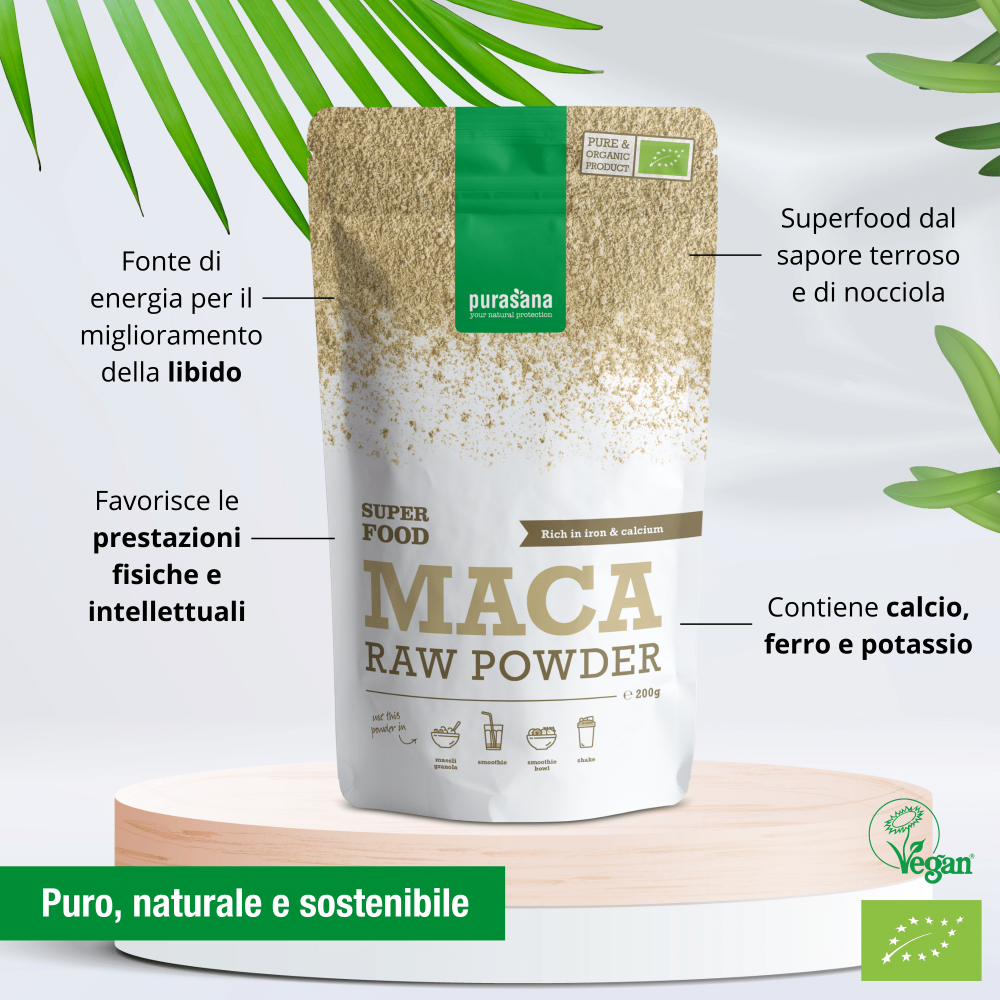 Purasana Maca raw powder 200 g BIO
