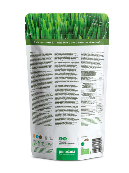Wheat grass raw powder 200 g BIO