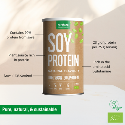 Vegan protein 90% soy natural bio 400 g BIO