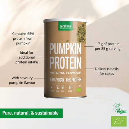 Vegan protein 65% pumpkin natural 400 g BIO