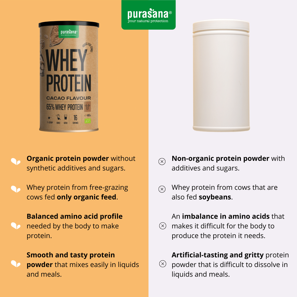 Whey protein 65% cacao 400 g BIO