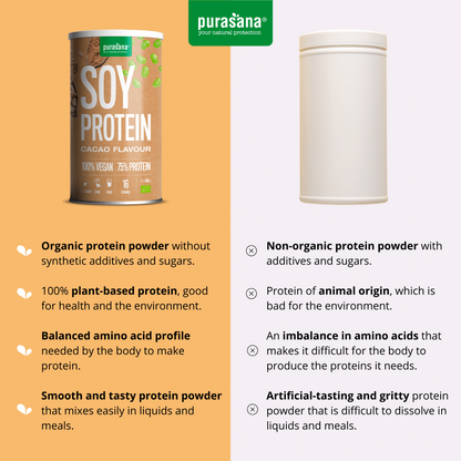 Vegan protein 75% soy cacao 400 g BIO