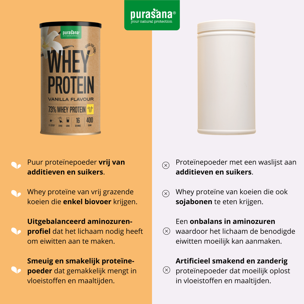 Whey protein vanilla 73% 400 g