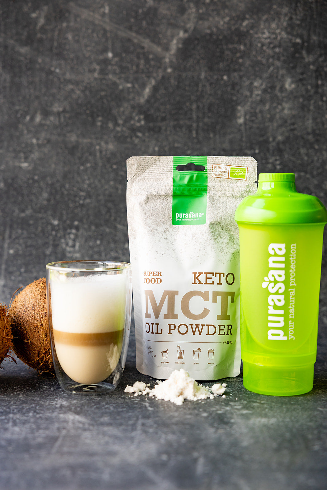 MCT oil powder KETO 200 g BIO