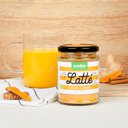 Latté Turmeric (31%) Ginger (6%) 120 g BIO